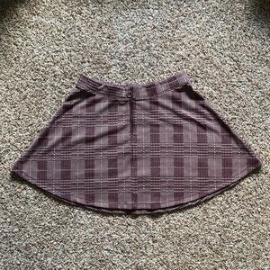 LARGE purple plaid skirt